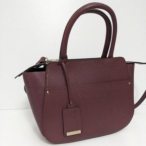 Zara Structured Tote Crossbody Full Zip Top Handle Handbag